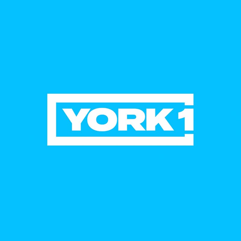 York1 logo in white on a cyan background