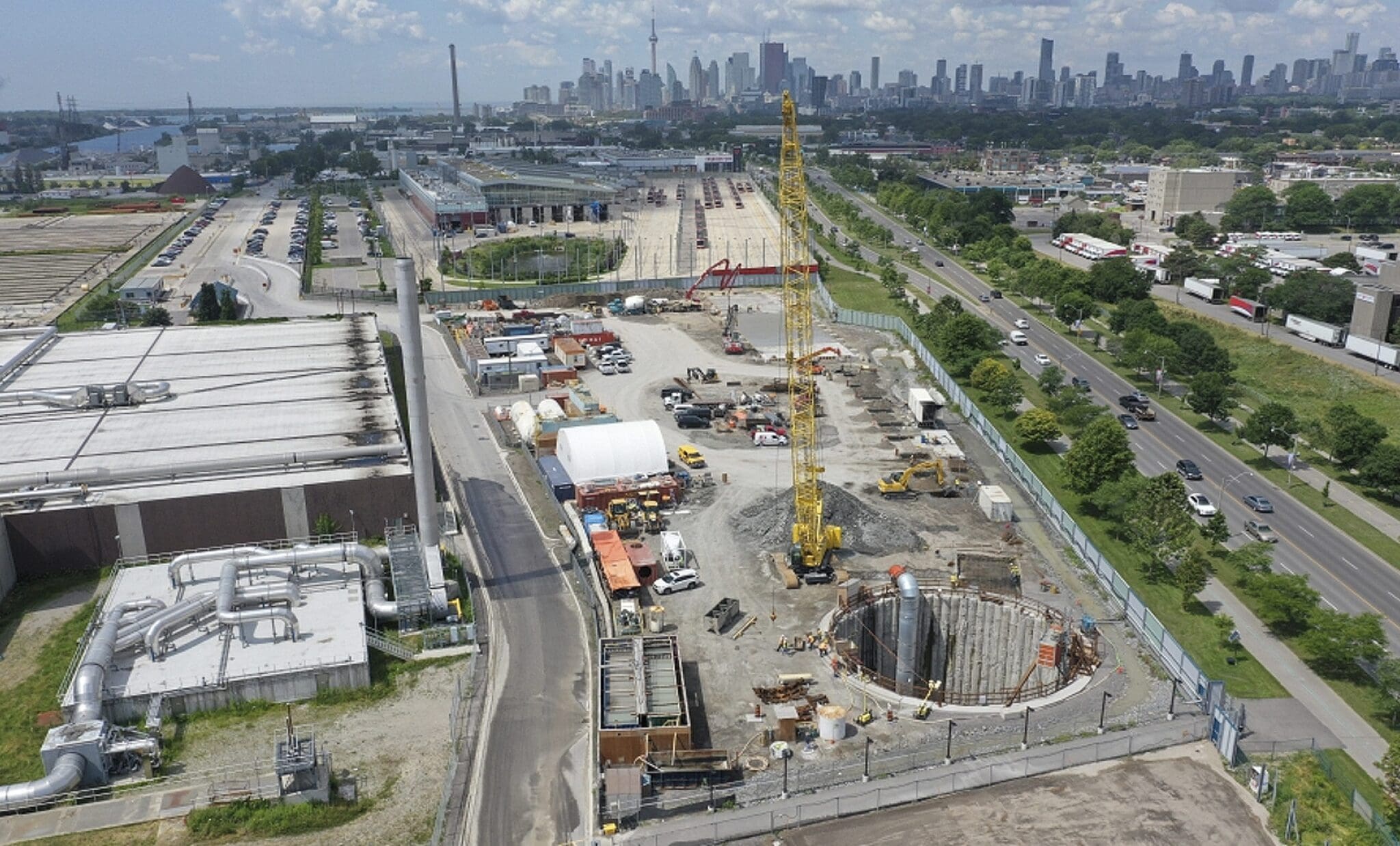 Coxwell Bypass Tunnel Construction Site
