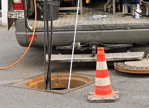CCTV inspection camera and sewer manhole