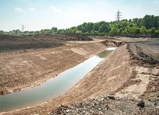 Environmental Compliance for Sediment Erosion Control Constructed Sedimentation Basin or Drainage Channel