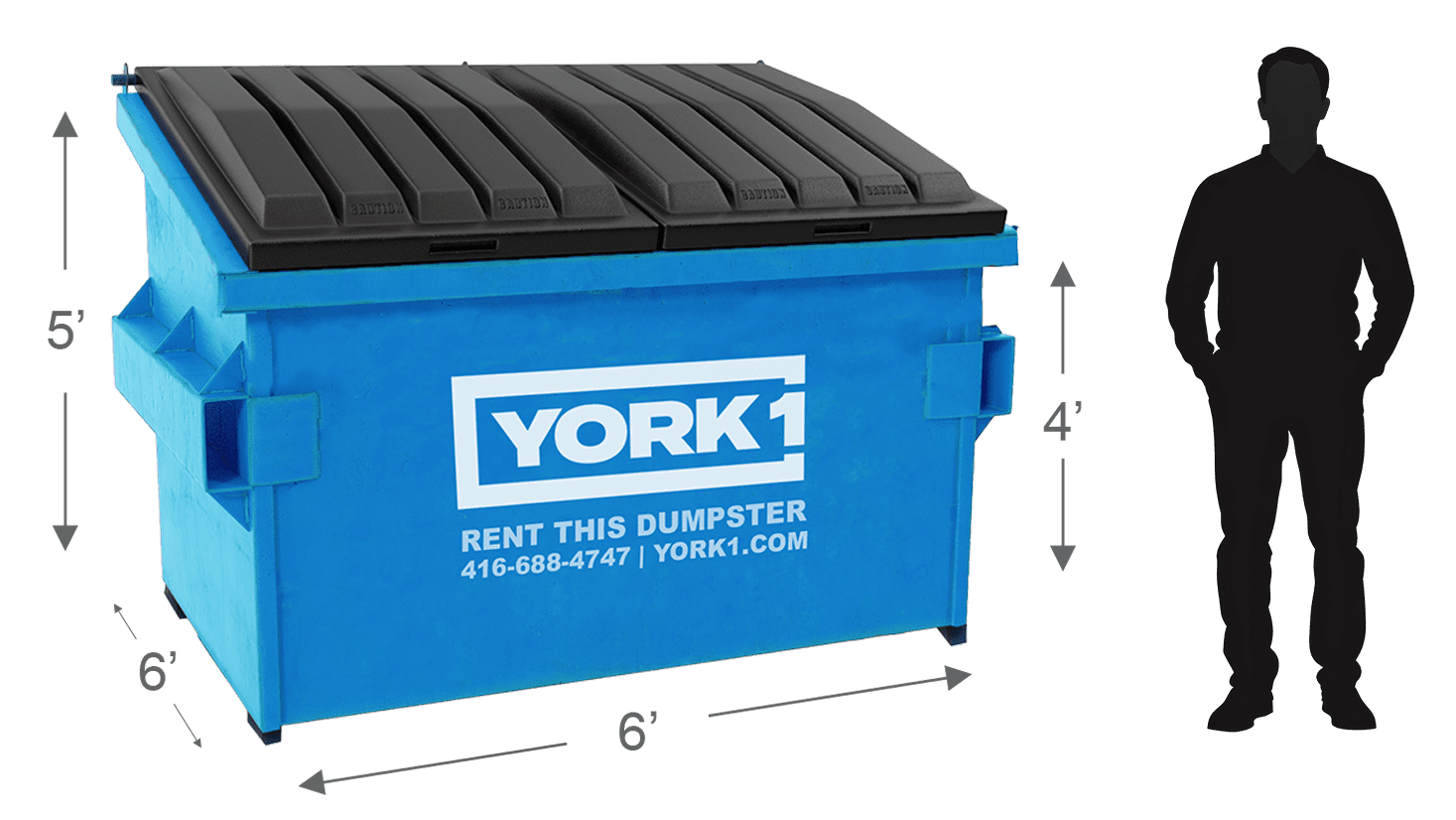 6 Yard Front-end Dumpster