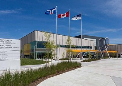 Exterior shot of the Toronto Pan Am Sports Centre