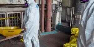 asbestos-removal-employees-wearing-hazmat-PPE